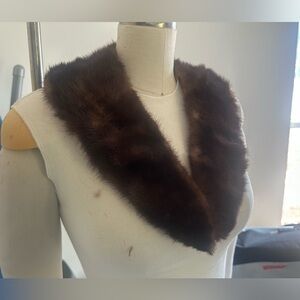 Ethical Vintage Fur Collar with Hand-stitched Lining